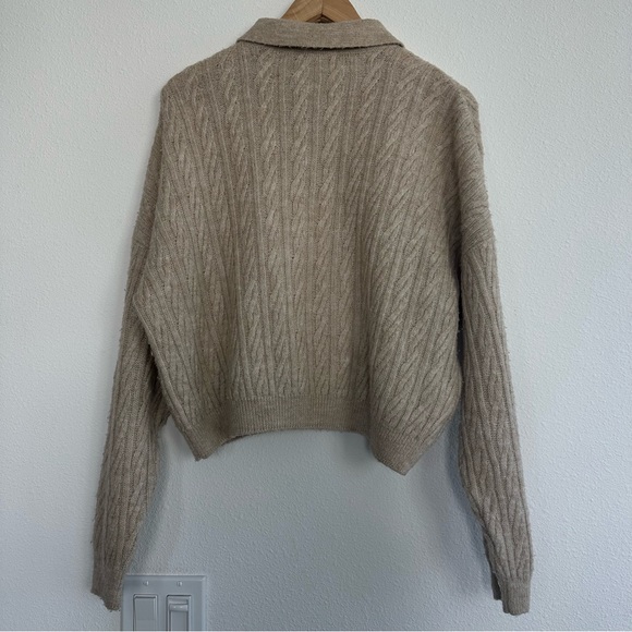 SOLD: Mango Beige Polo Sweater - Picture 6 of 6